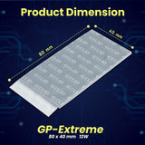Gelid Solutions GP-Extreme 12W-Thermal Pad 80x40x1.0 (2pcs) Excellent Heat Conduction, Ideal Gap Filler TP-VP01-B