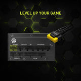 MSI PCIE 5 Gaming Power Supply 1000W 80 Plus Gold Certified, ATX 3.1 & PCIE 5.1 Ready, Full Modular, ATX PSU MAG-A1000L