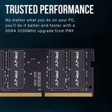 PNY MN32GK2D43200-TB Performance 32GB (2x16GB) DDR4 DRAM 3200MHz CL22  1.2V Notebook/Laptop (SODIMM) Memory Kit