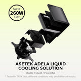 TRYX L-P240L-AM2M-G0K PANORAMA SE 240 ARGB 240mm AIO Rotatable MOLED Curved Screen 3D Cooler Asetek Adela - Black