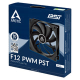 ARCTIC ACFAN00200A F12 PWM PST - 120mm PWM PST Case Fan with PWM Sharing Technology (PST), 230-1350 RPM-Black
