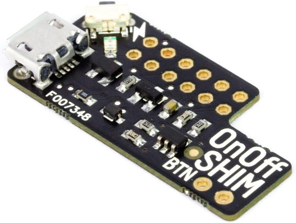 Pimoroni PIM269 OnOff SHIM tiny 0.8mm thick PCB Micro-B connector for power supply convenient power switch to Pi