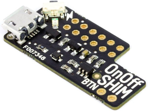 Pimoroni PIM269 OnOff SHIM tiny 0.8mm thick PCB Micro-B connector for power supply convenient power switch to Pi
