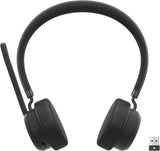 Lenovo 4XD1M80020 Wireless VoIP Headset Teams Certified, Noise-Canceling Mic, Bluetooth 5.3 Multipoint, USB-A Receiver