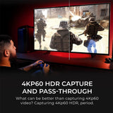 AVerMedia Live Gamer 4K - 4Kp60 HDR Capture Card, Ultra-Low Latency for Broadcasting and Recording (GC573)