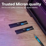 Crucial RAM 64GB Kit (2x32GB) DDR5 5600MHz (or 5200MHz or 4800MHz) Desktop Memory CT2K32G56C46U5