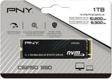 PNY M280CS2150-1TB-TB CS2150 1TB Gen5 PCIe NVMe M.2 2280 3D NAND SSD ,Up to 10,200/8,300 MBs -Internal Solid-State Drive