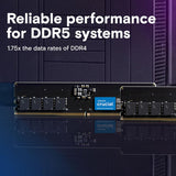 Crucial RAM 64GB Kit (2x32GB) DDR5 5600MHz (or 5200MHz or 4800MHz) Desktop Memory CT2K32G56C46U5