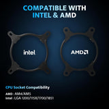 DarkFlash DF-DG360D-BK Liquid CPU Coole ARGB PWM Daisy Chain Connection Fans AIO Compatible w/Intel 1851/1700,AMDAM4/AM5