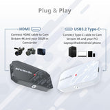 AVerMedia BU113G2 CamStream 4K White 4K60 HDMI Capture Card-DSLR,Camcorder,Action Camera,Low Latency for Streaming & VC