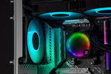 EKWB LUX-240 Nucleus AIO CR240 Lux D-RGB Liquid CPU Cooler with 120mm EK FPT Fans, Compatible with Intel & AMD
