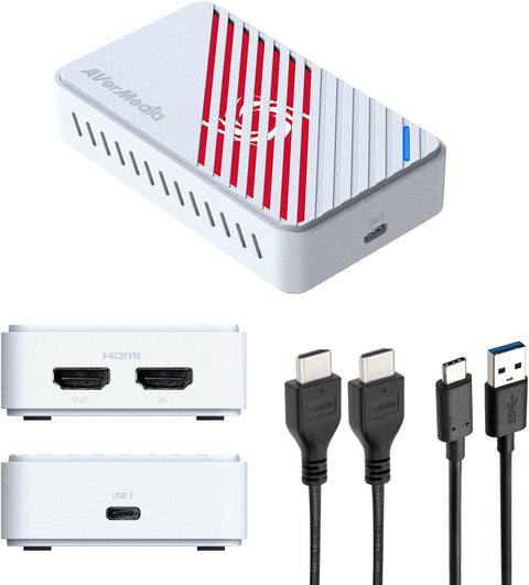 AVerMedia GC553Pro Live Gamer Ultra S White 4K HDMI Capture Card, USB Game Capture Card for Streaming and Recording