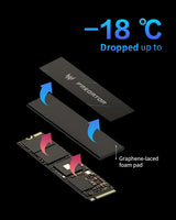 Acer Predator GM7000 1TB NVMe Gen4 Gaming SSD w/ Titanium Micro Nitro Pro M.2 NVMe Heatsink