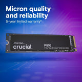 Crucial CT2000P510SSD8 P510 PCIe Gen5 NVMe 2TB SSD, Up to 10,000MB/s, TLC NAND, Laptop & Desktop  Solid State Drive