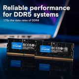 Crucial CT64G56C46S5 64GB DDR5 RAM 5600MHz  Laptop Memory, SODIMM 262-Pin,Compatible w/ Intel Core Ultra ,AMD Ryzen 8000