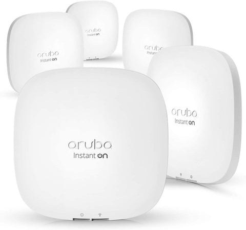 HPE Networking Instant On AP22 802.11ax 2x2 Wi-Fi 6 Wireless Access Point | US Model | Power Source not Included | R4W01A (Pack of 5)