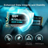 Silicon Power 512GB NVMe M.2 PCIe Gen3x4 2280 SSD read speeds up to 2,200MB/s SP512GBP34A60M28