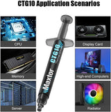Maxtor CTG10E-2g Thermal Compound Paste for IC/Processor/CPU/GPU/All Coolers, 14.5W/m.k Carbon Based High Performance