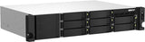 QNAP 2U 8-Bay short-depth rackmount NAS/iSCSI IP-SAN. AMD Ryzen V1500B 4C/8T, 4GB RAM, 250W PSU TS-873AEU-4G-US
