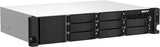 QNAP 2U 8-Bay short-depth rackmount NAS/iSCSI IP-SAN. AMD Ryzen V1500B 4C/8T, 4GB RAM,Redundant PSU TS-873AEU-RP-4G-US