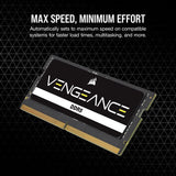 Corsair CMSX16GX5M1A4800C40 Vengeance SODIMM DDR5 RAM 16GB (1x16GB) 4800MHz CL40 Intel AMD Laptop Notebook Memory -Black