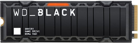 WD WDS100T2XHE BLACK 1TB SN850X NVMe Gaming SSD with Heatsink - Works with Playstation 5, Gen4 M.2 2280,Up to 7,300 MB/s