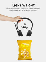 Lenovo 4XD1M80020 Wireless VoIP Headset Teams Certified, Noise-Canceling Mic, Bluetooth 5.3 Multipoint, USB-A Receiver