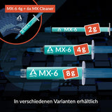 ARCTIC MX-6 4 g, incl. 6 MX Cleaner Ultimate Performance Thermal Paste for CPU ACTCP00084A