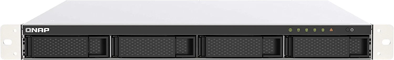 QNAP TS-453DU-4G 4-bay NAS/iSCSI IP-SAN, Intel Celeron J4125, 4GB RAM, HDMI1.4b,PCIe Expansion Slot, Single PSU or Redundant PSU