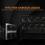 AAAwave 120 mm Double ball bearing PWM Daisy Chain 2500 RPM Powerful Cooling Fan AF12025-4P-B