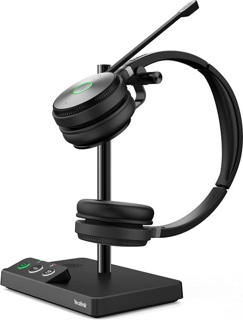 Yealink WH62 Duo UC Wireless Noise Canceling Headset USB Enabled Desk Phones Computers WH62 Dual UC