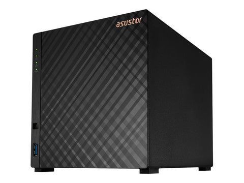 Asustor 4 Bay NAS, 1.4GHz Quad Core, Single 2.5GbE Port, 1GB RAM DDR4, Network Attached Storage (Diskless) AS1104T