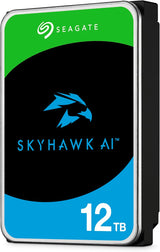 Seagate ST12000VE003 Skyhawk AI 12TB Video Internal Hard Drive HDD â€“ 3.5 Inch SATA 6Gb/s 256MB Cache
