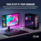 Corsair CW-9061003-WW iCUE Link H150i RGB Liquid CPU Cooler 360mm AIO QX120 RGB Fans Fits Intel LGA 1700, AMD AM5-Black