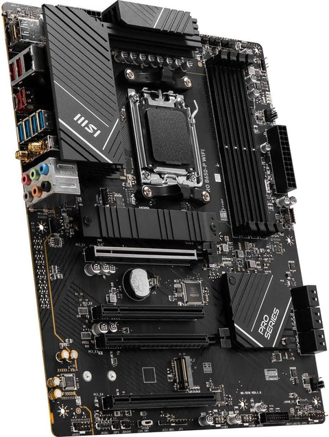 MSI PRO B650-P WIFI ProSeries Motherboard,AMD AM5, ATX, DDR5,PCIe 4.0, M.2, SATA 6Gb/s, USB 3.2 Gen 2, HDMI/DP, Wi-Fi 6E