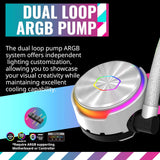 Cooler Master MasterLiquid PL240 FLUX AIO CPU Liquid Cooler, Gen2 ARGB 240mm120 PWM Fans (white) MLY-D24M-A23PZ-RW