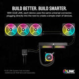 Corsair iCUE Link H150i Liquid CPU Cooler 360mm AIO QX120 RGB Fans, Intel LGA 1700, AMD AM5 (White) CW-9061006-WW