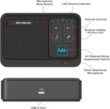 AVerMedia AS311 AI Speakerphone - AI-Powered Noise Suppression, USB Plug and Play, Conference Microphone and Speaker
