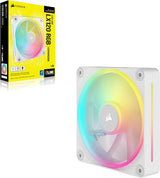 Corsair CO-9051029-WW iCUE Link LX120 RGB 120mm PWM Fan Single Pack Requires iCUE Link System Hub (Sold Separately)White