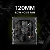 MSI MAG A750BN PCIE5 Gaming Power Supply - PCIE 5.1 Ready - 80 Plus Bronze Certified 750w - Compact Size - ATX PSU