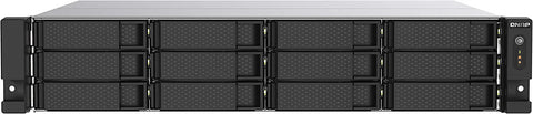 QNAP TS-1273AU-RP 12-Bay NAS/iSCSI IP-SAN,AMD Ryzen V1500B Quad-core 2.2GHz,16GB RAM,Redundant PSU TS-1273AU-RP-8G-US