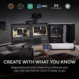 AVerMedia GC570D Live Gamer Duo Dual HDMI 1080p PCIe Video Capture Card, Stream 4k60 HDR and FHD 240fps Pass-Through