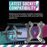 Cooler Master MasterLiquid PL360 FLUX AIO CPU Liquid Cooler, Gen2 ARGB 360mm 120 PWM Fans (Black) MLY-D36M-A23PZ-R1