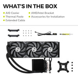 TRYX L-P360N-DS3M-G1K Panorama 360 6.5'' AMOLED Curved Screen 3D AIO Cooler (Black)