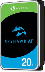 Seagate ST20000VE003 Skyhawk AI 20TB Video Internal Hard Drive HDD – 3.5 Inch SATA 6Gb/s 512MB Cache
