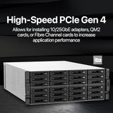 QNAP 30-Bay 4U rackmount NAS, Intel Xeon E-2378, 64 GB ECC DDR4,USB 3.2 Gen2,800W redundant TS-H3087XU-RP-E2378-64G-US