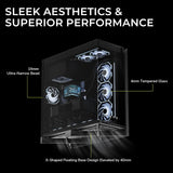 TRYX C-L700N-NN0H-G0K LUCA L70 Midi-Tower Tempered Glass ARGB PC case - Black