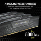 Corsair CMK32GX5M2E6000C36 Vengeance DDR5 RAM 32GB (2x16GB) 6000MHz CL36 Intel 3.0 XMP iCUE Computer Memory - Black