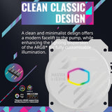 Cooler Master MasterLiquid 240L Core ARGB 120mm 4-Pin PWM 1750RPM AIO Liquid Cooler - White (MLW-D24M-A18PZ-RW)