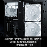 ARCTIC P12 Max 120mm Case Fan luid dynamic bearing max 3300 RPM PWM regulated (White) ACFAN00293A